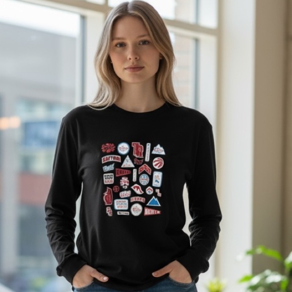 PEACE COLLECTIVE (XS) X COORS LIGHT Raptors Graphic Long Sleeve Tee Unisex RARE - Picture 9 of 9